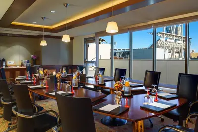 a conference room with a long table and chairs at San Diego Marriott Gaslamp Quarter in San Diego