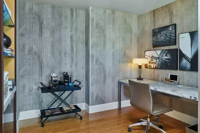 a office with a desk and a chair in a room at Hotel Republic San Diego, Autograph Collection in San Diego