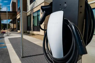 a phone is plugged into a wall at TownePlace Suites Irvine Lake Forest in Lake Forest