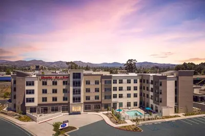 a rendering of a hotel with mountains in the background at Hampton Inn & Suites El Cajon San Diego in El Cajon