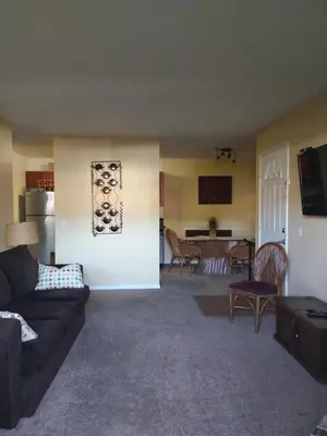 a living room with a couch and a table at Departamento completo en San Diego & Bonita You can ask for 30 or more days book and save aditional 15 percent in San Diego