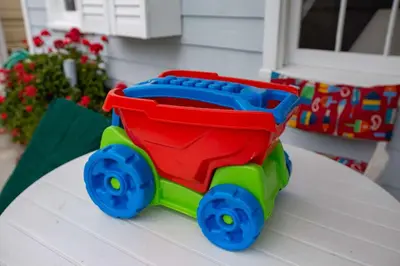 a toy train on top of a table at 1106 Park Avenue in Newport Beach