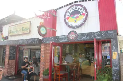 a restaurant with people sitting outside of it at 201 Amethyst Avenue in Newport Beach