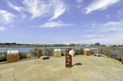 a monument with a view of a body of water at 1000#4 Modern Beach Home, Steps from Sand w/AC! in Newport Beach