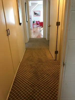 a hallway with a room with a hallwayngthngthngthngthngthngthngthngth at Secluded, Charming and Unique! Spacious Apartment EXCELLENT Central Location in San Diego