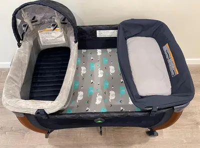 an open suitcase with a dog pattern on it at Luxurious Studio in Heart of San Diego w Cali King in San Diego