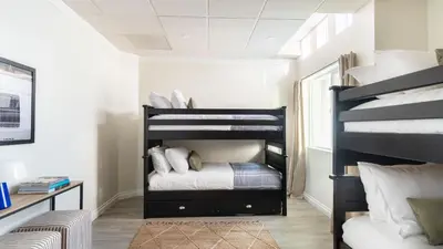a kids room with bunk beds in it at Balboa Buyout by AvantStay - Condo w Views in DT San Diego in San Diego