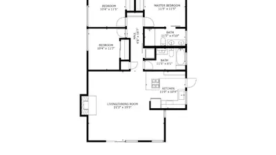 a floor plan of a house at 3 Blocks to Beach Private Pool Rooftop Patio Hamilton I II by AvantStay in San Diego