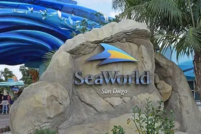a sign at the entrance of a disney resort at 2BR Walk to Convention Center Free Parking in San Diego
