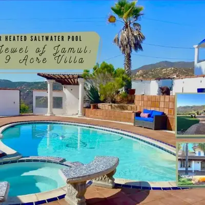 Private Home on 10 Acres - Heated Salt Pool & Jacuzzi