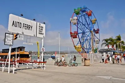 a ferris wheel at a carnival in a pier at 1005 E Balboa 2 in Newport Beach